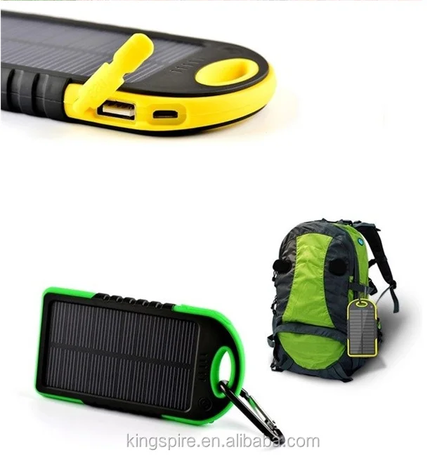 New Hot Battery Portable Waterproof Solar Power bank Mobile Phone Charger