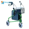 3 Wheels Tri Walker with Seat and Basket