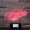 Multi Color Display Alarm Clock 3D LED Night Light Bedroom Decorative for kids gift