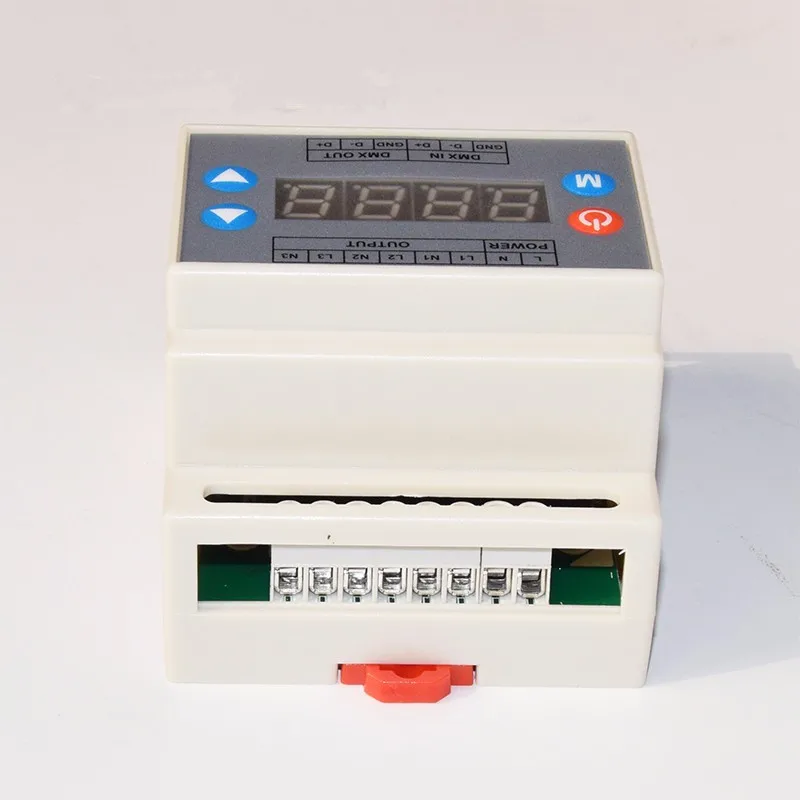 DMX303 3channels high-voltage 0-10V led dimmer,AC90-240V Power supply 0-10V output signal, DMX dimmer controller for LED strips