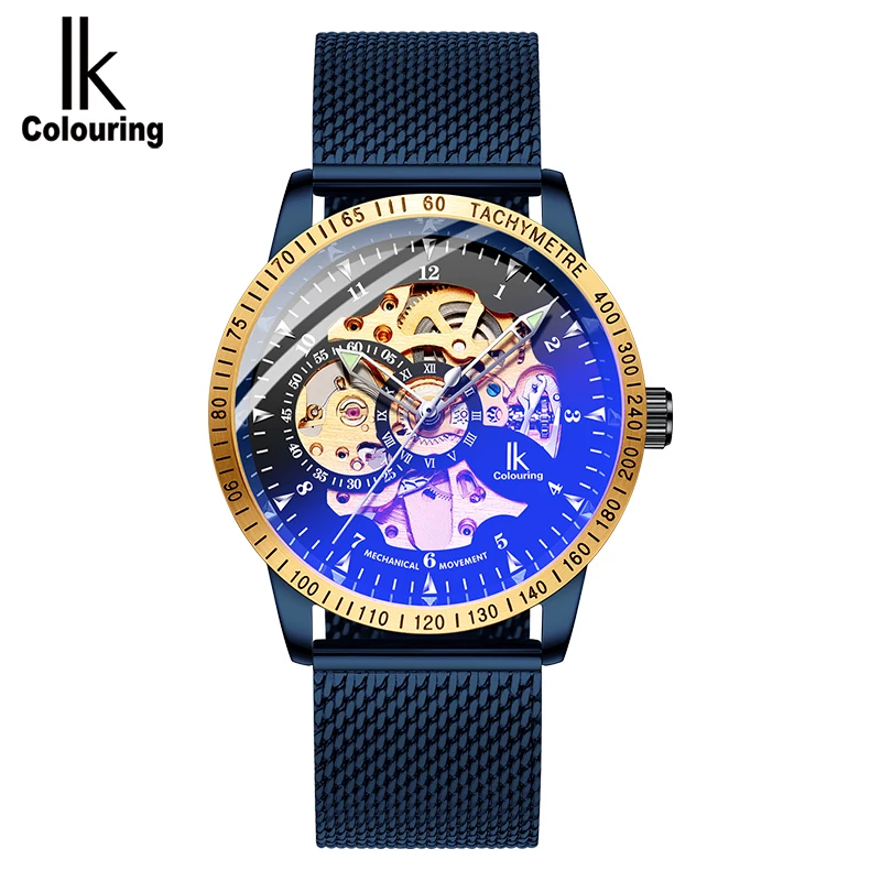 

IK COLOURING 98226G Men Automatic Mechanical Watch High Quality Movement Stainless Steel Band Male Watch