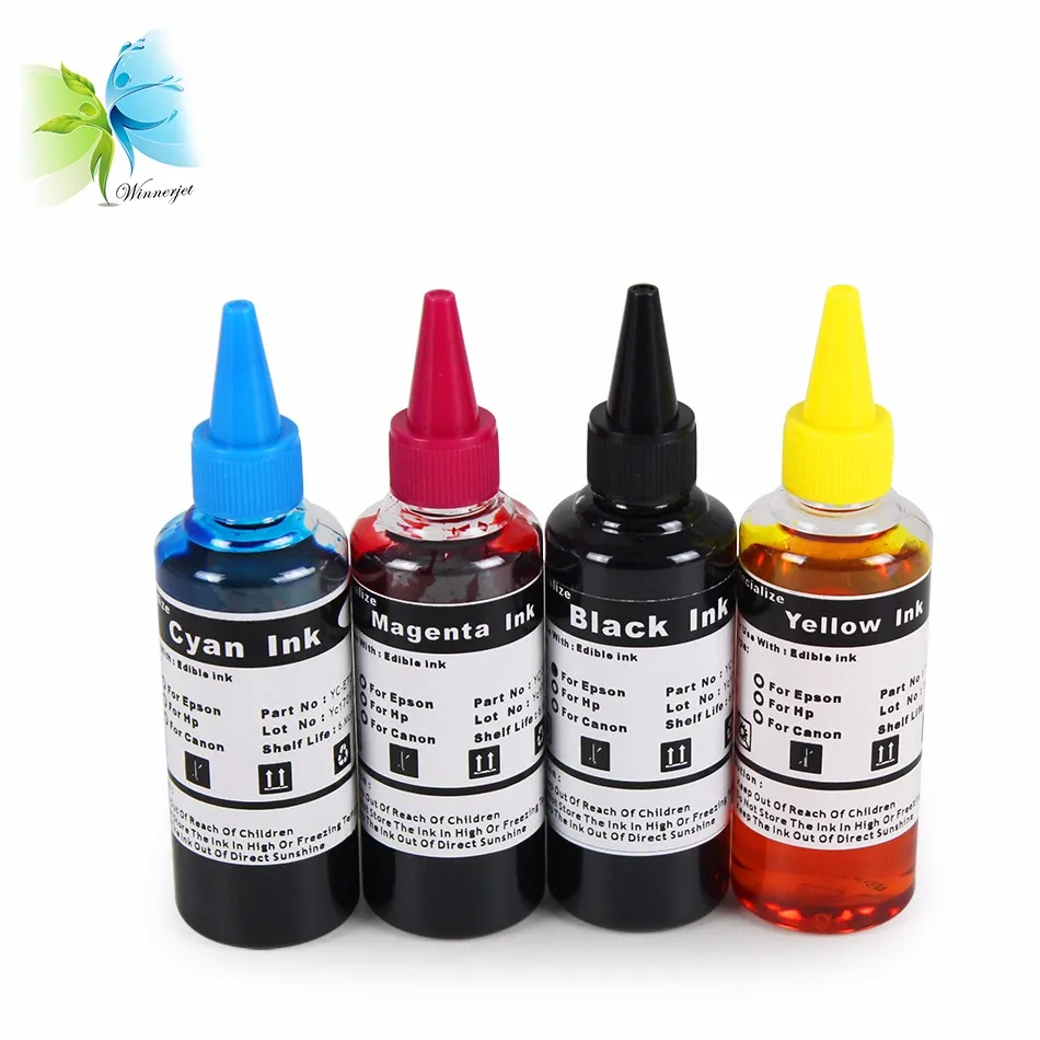 Edible Food Grade Coloring Printing Ink For Epson For Hp For Canon