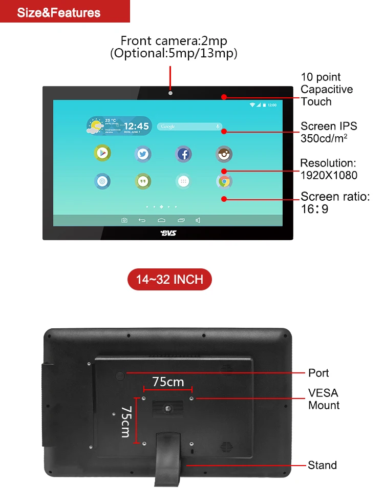 21.5 Inch 10point Capacitive Touch Screen Large Size Android Tablet Pc Buy 21.5 Inch Tablet