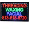 Hidly 16*24 Inch New Design Flashing Acrylic Business Shop Name Nails Spa Waxing Facials Make up LED Open Sign