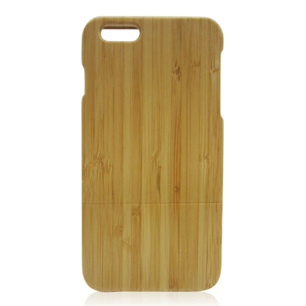 

Bamboo upper and lower card wooden phone case can be customized logo for iphone6