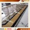 Chinese water jet Nanoglass stone skirting , Modern Pattern Luxury Waterjet marble flooring border designs for project