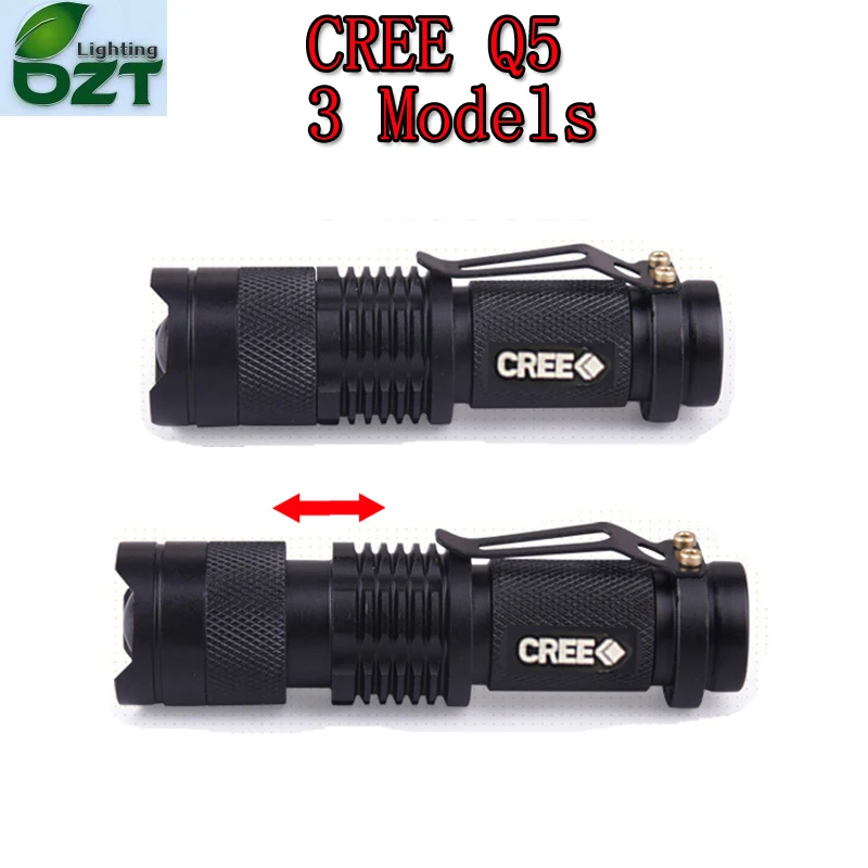 CREE XM L Q5 450Lumens Cree led Torch Zoomable Cree Waterproof LED Flashlight Torch Light