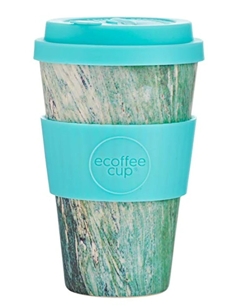 Biodegradable Eco Friendly Reusable Bamboo Fiber 14oz Coffee Cups With