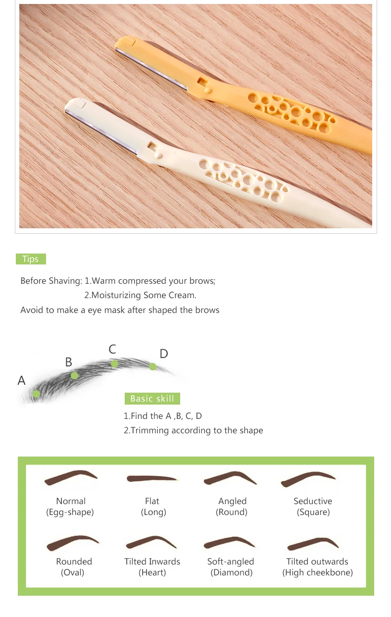 Eyebrow Shaving Tool Eye Brow Razor Trimmer Buy Brow Razor,Eye Brow
