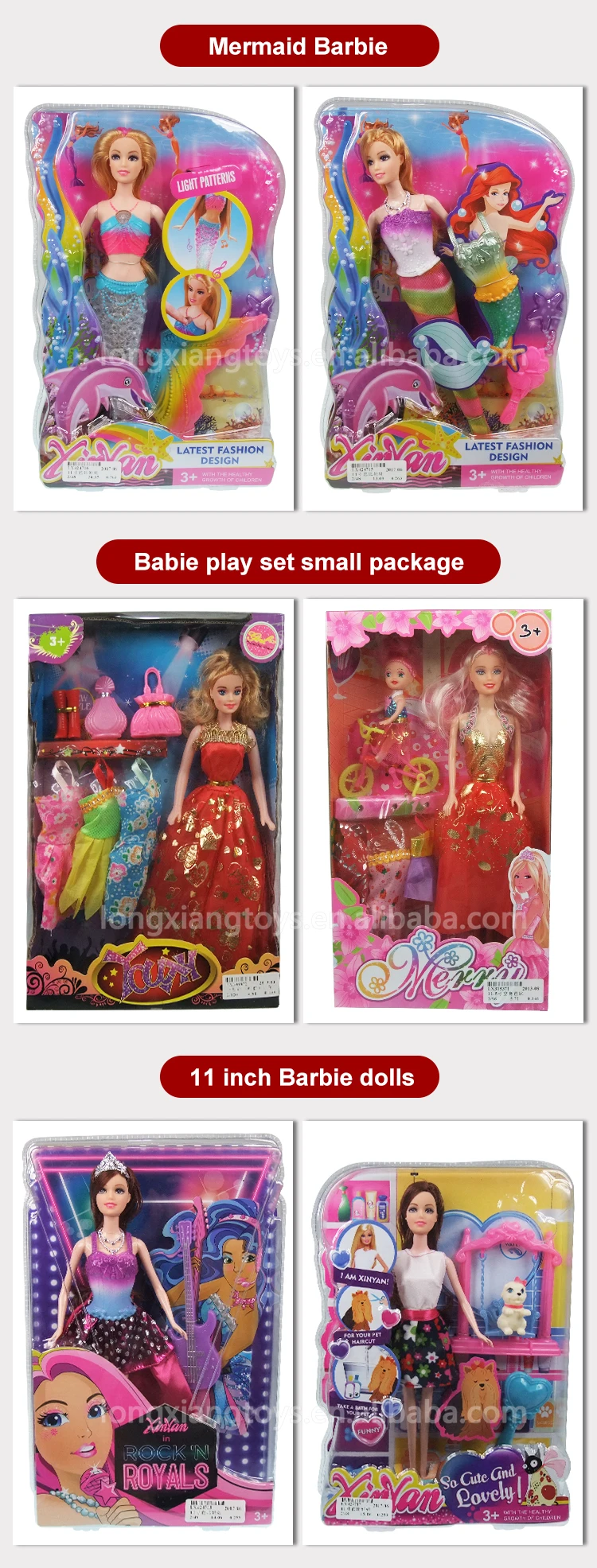 Toy Educational Latest Vinyl Non-Toxic Plastic Fashion Dolls 3.5 Inch