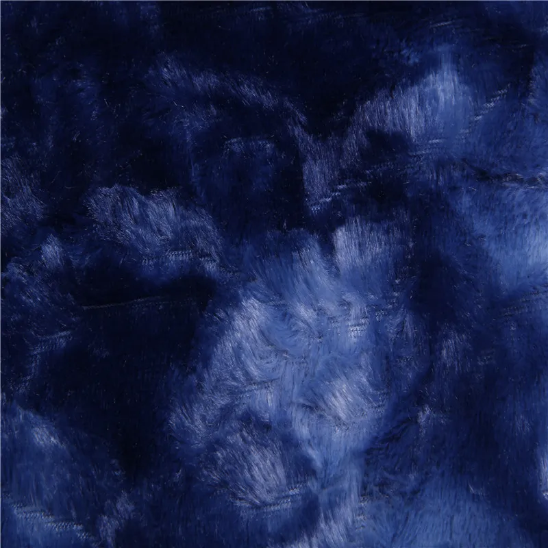 
Plain microfiber solid yarn yard embossed polyst faux fur pv fleece fabric 