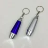 Custom Aluminium Mini Olivary Led Light, Led Flashlight Torch Light with Keychain
