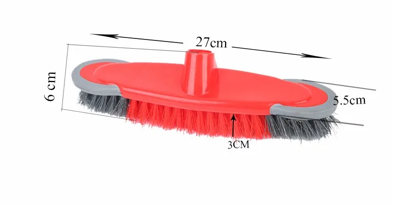 Wholesale modern plastic indoor hard curved bristle broom