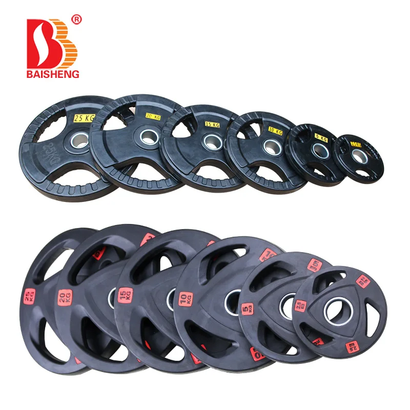 
Hot Sale Free Weight Commercial Gym Equipment Barbell Discs Bumper Plate Weight Plate 