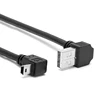6FT Mini USB B Type 5pin Male Left Angled 90 Degree to USB 2.0 Male Data Car GPS Devices Cable