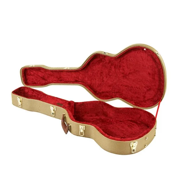 Offre Spéciale Tissu pour guitare électrique/Guitares Électriques avec jaune tweed étui rigide