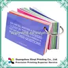 China supplier OEM high quality studying flash card printing with metal ring binding