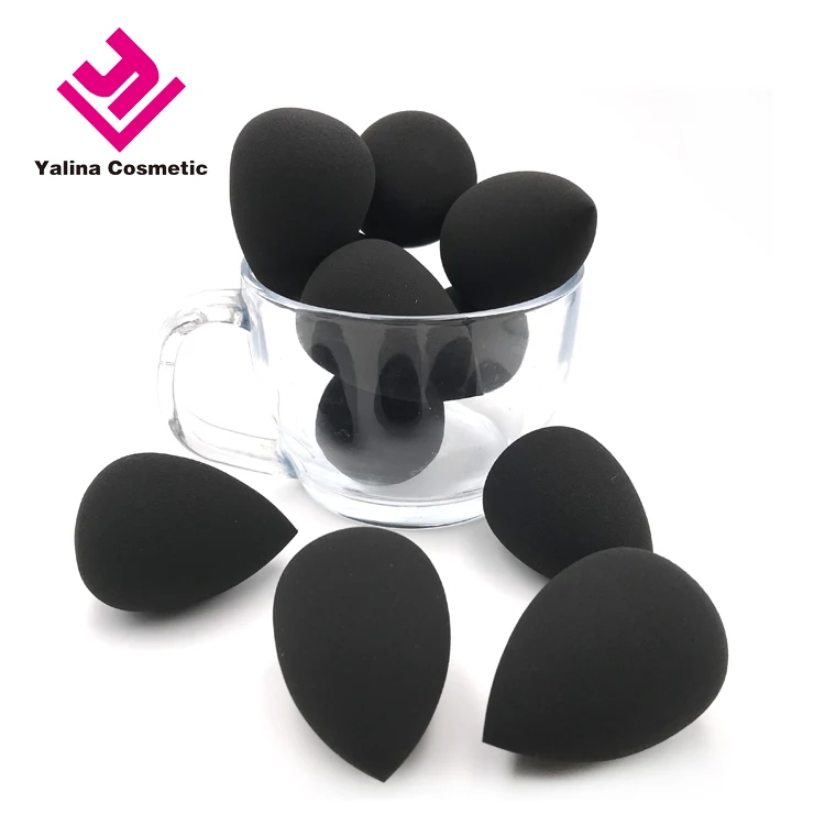 

Best Selling Biodegradable Make Up Foam Beauty Powder Puff Black Big Makeup Sponge Blender