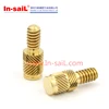 Plastic threaded insert studs for phone