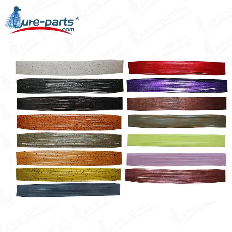 

fishing lure rubber standard silicone skirt material, silicone fishing skirts
