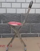 Stainless steel walking-aid crutched round stool