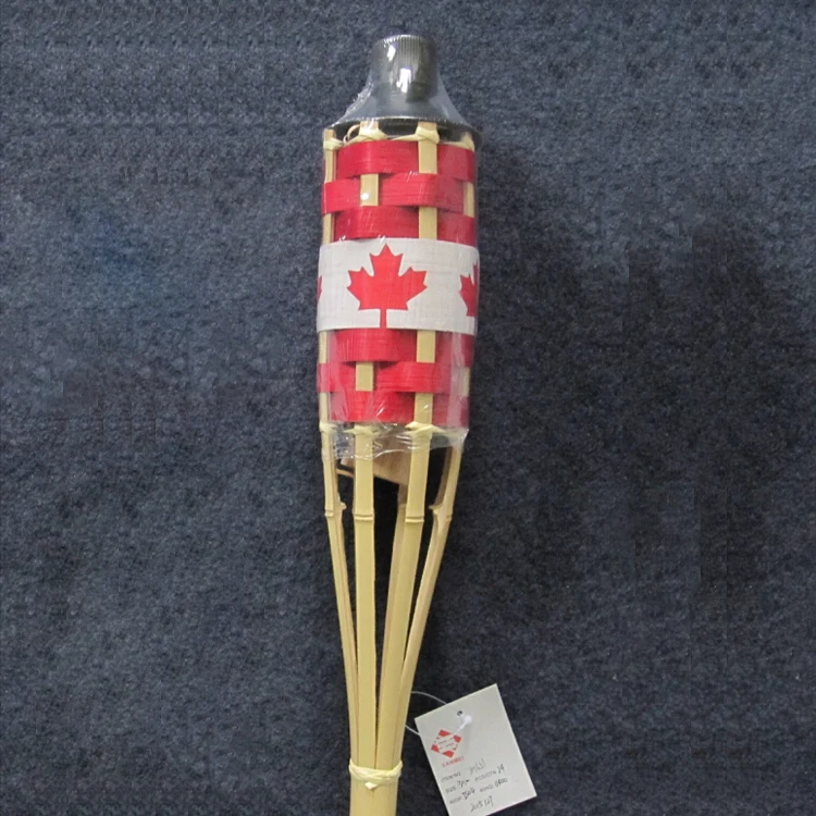 
customize150CM Canadian flag color Tank Bamboo Torch With Safety Cap  (62179524318)