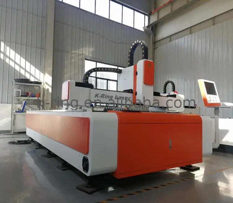newly laser cutting machine cutting steel