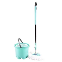 

Free sample yellow assemble 360 spin magic floor mop microfiber with wringer mop bucket refill for home