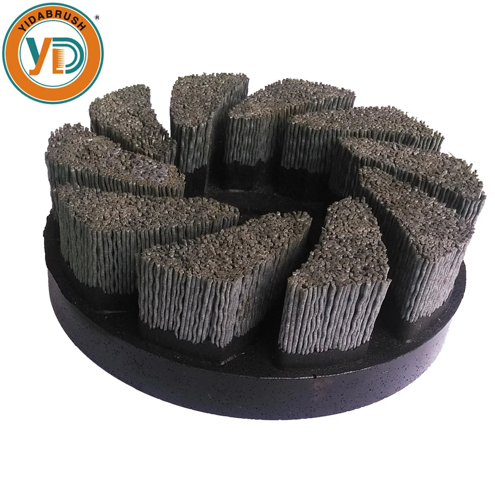 Silicon Carbide Abrasive Nylon Filament Fill Abrasive Disc Brushes