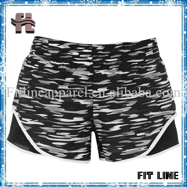 camo running shorts women's