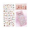 MT 81-90 new korean japanese 3d nail sticker cartoon rabbit moon star letter smile face decoration nail sticker for nail art