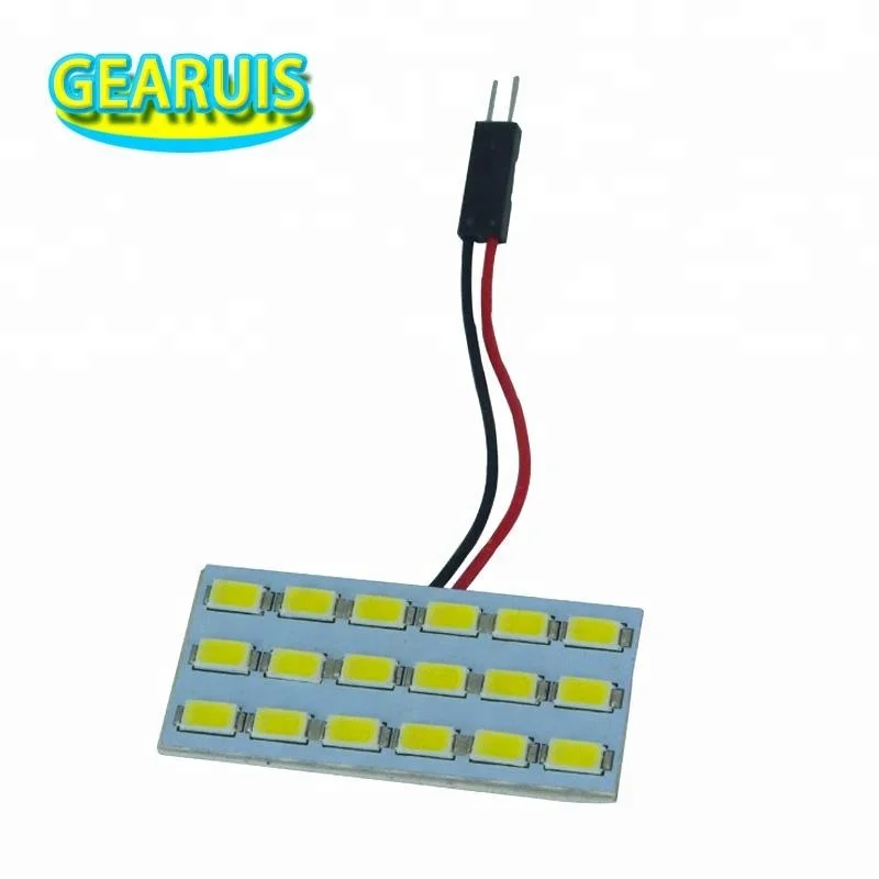 

Car Dome light 18 SMD 5630 18smd 5730 LED Car Interior roof panel reading Auto with t10 ba9s festoon 2 adapters White 12V