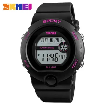 kid's digital 35mm double layer fabric strap watch