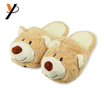 Wholesale Plush Winter Indoor Teddy Bear Slippers - Buy Teddy Bear ...