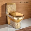 Sanitary ware golden colored wc toilet bowl ceramic gold portable toilet