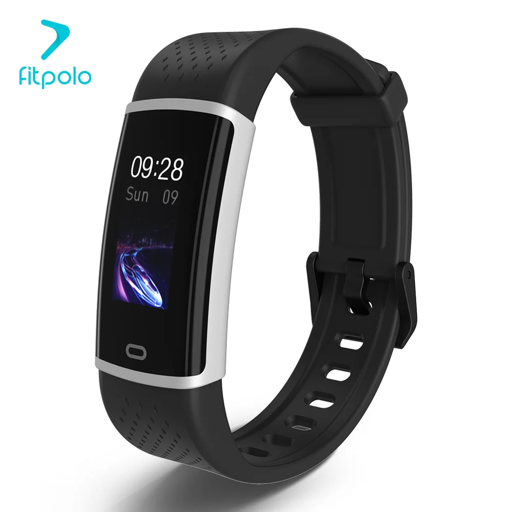 

2019 New color touch screen bluetooth waterproof dynamic heart rate monitor ce rohs fc smart bracelet for men and women
