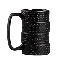 

Creative ceramic mug tire mug 3D coffee mug factory direct sales can be customized logo