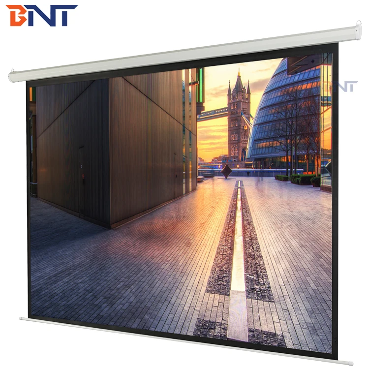 

for tv conference system 120inch 4:3 ratio with remote control motorized projector screen electric projection screen
