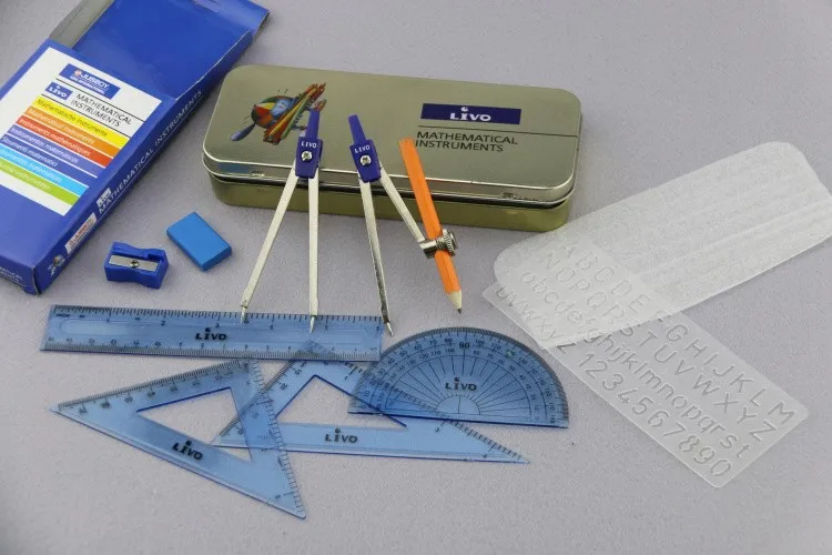 Mathematical set LIVO brand mathematical box mathematical case, View