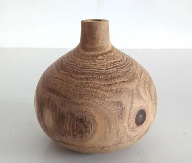 

2019 Hot-selling Simple Design Modern Wooden Vase Small Size