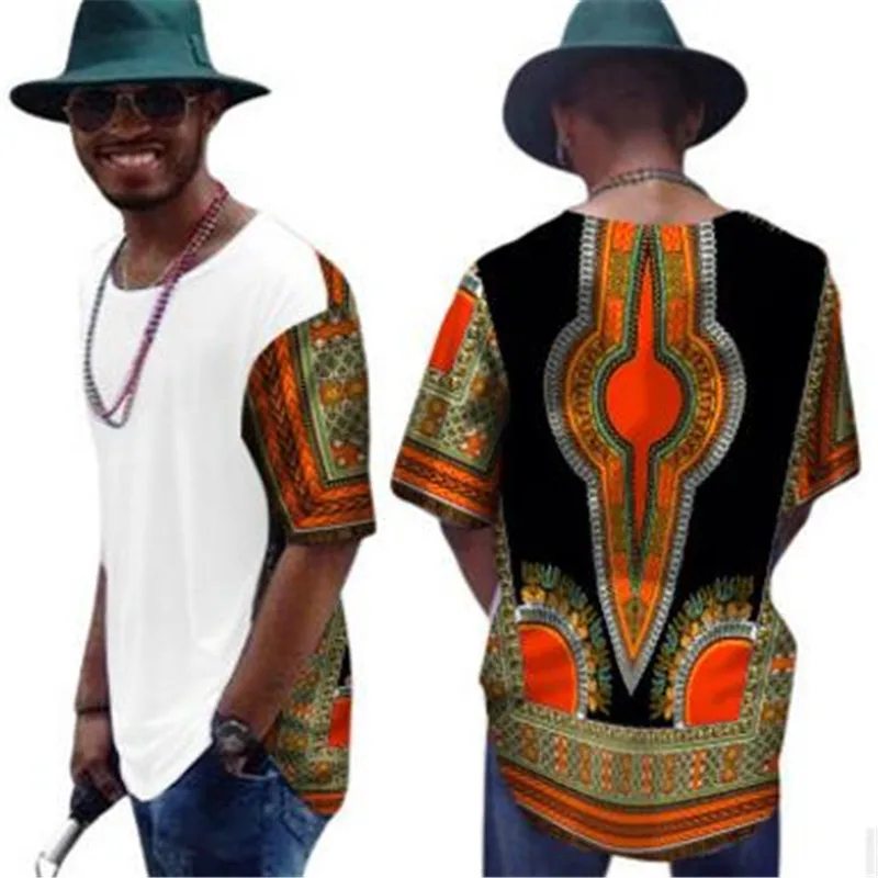 

Kente ethnic hippie multi colors flora printed loose fit African clothing java wax 100% cotton men's blouse shirt Dashikis, Different colors