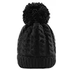 men warm black winter thin cotton crochet beanie hat