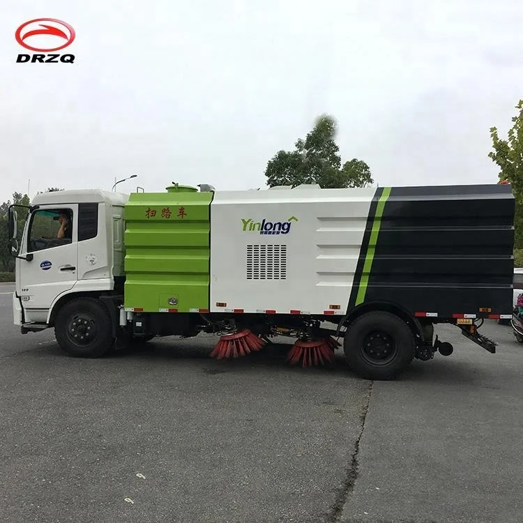 
Dongfeng 6 wheeler 4*2 7.5 cubic meters stainless steel water tanker sweepers road cleaner truck 