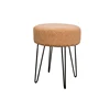ODM&OEM Small Round Cushion Shop Upholstered fancy foot pedal stool sofa shoes stool ottoman