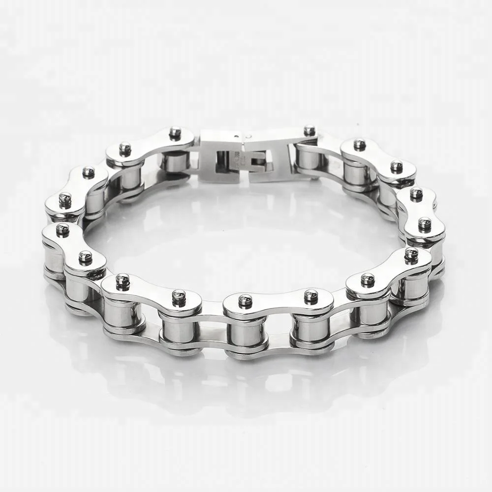 

OUMI New Product Personalized Colorful 316L Stainless Steel Jewelry Bike Motorcycle Bracelet for men's
