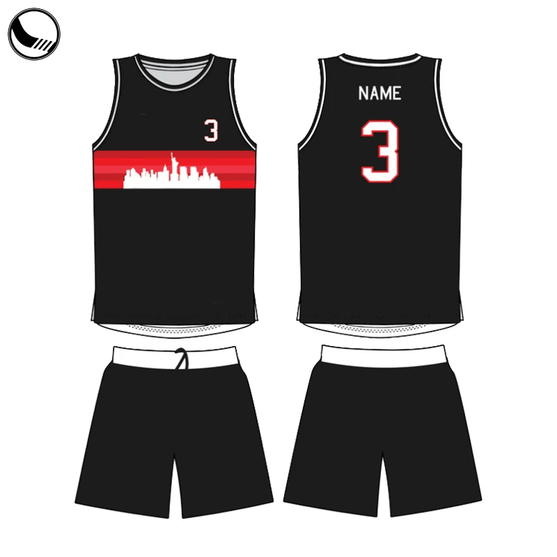 black jersey design basketball