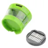 YL-140 Garlic Press and Slicer - Professional Garlic Press Stainless Steel (Two Interchangeable Blades) - Diced and Minced