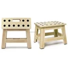 factory price 9 inches height wooden folding step stool