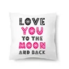 Pink Valentines Day Cushion Love Expression Couple Holidays Wedding You pillow