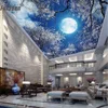 Abstract 3d sky PVC ceiling decor material for interior roof ceiling